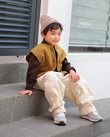 JOPI Kids' Korean-style shirt and vest set 2y-12y