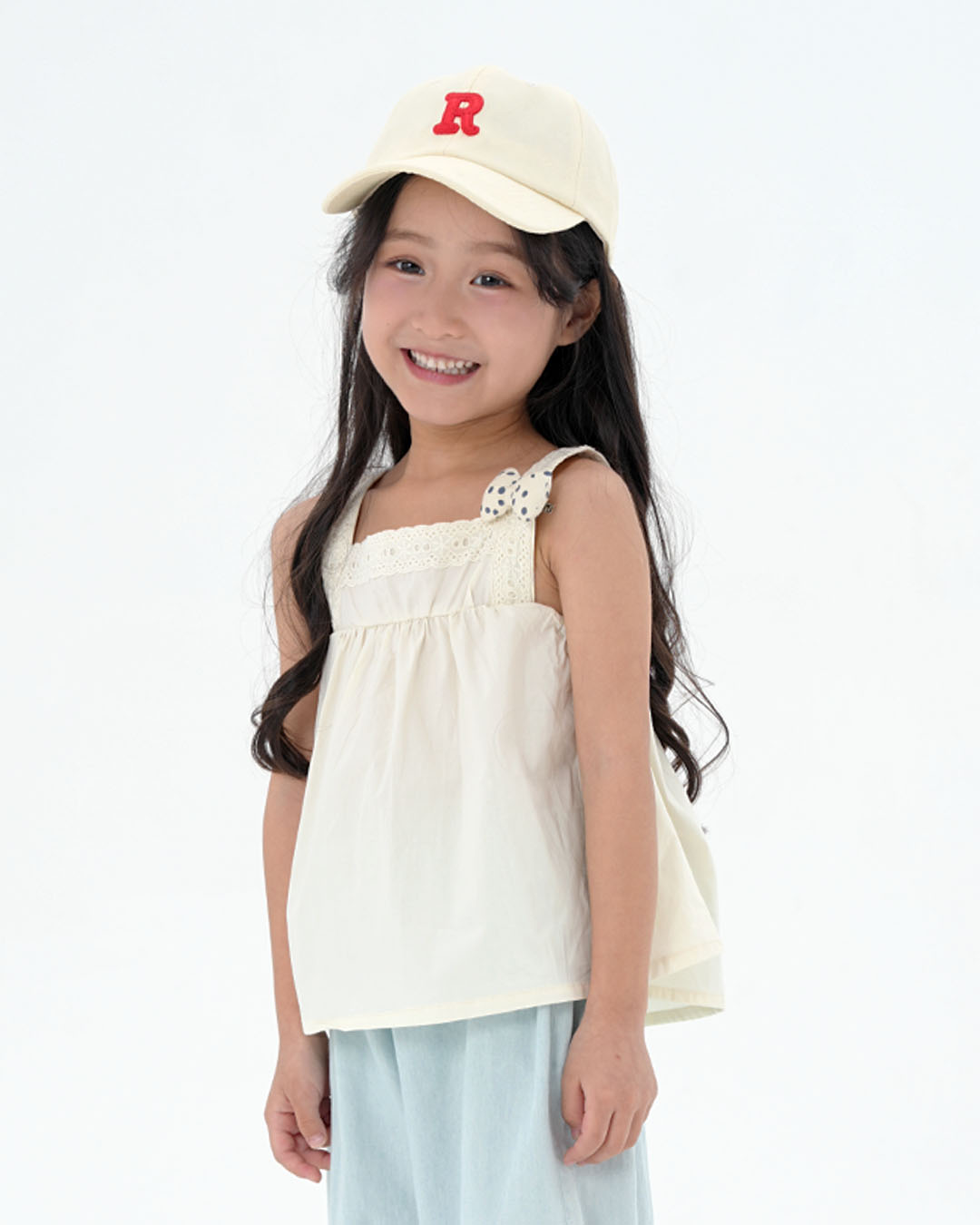 JOPI Kids' Lace Patchwork Pure Cotton Vest 2y-8y