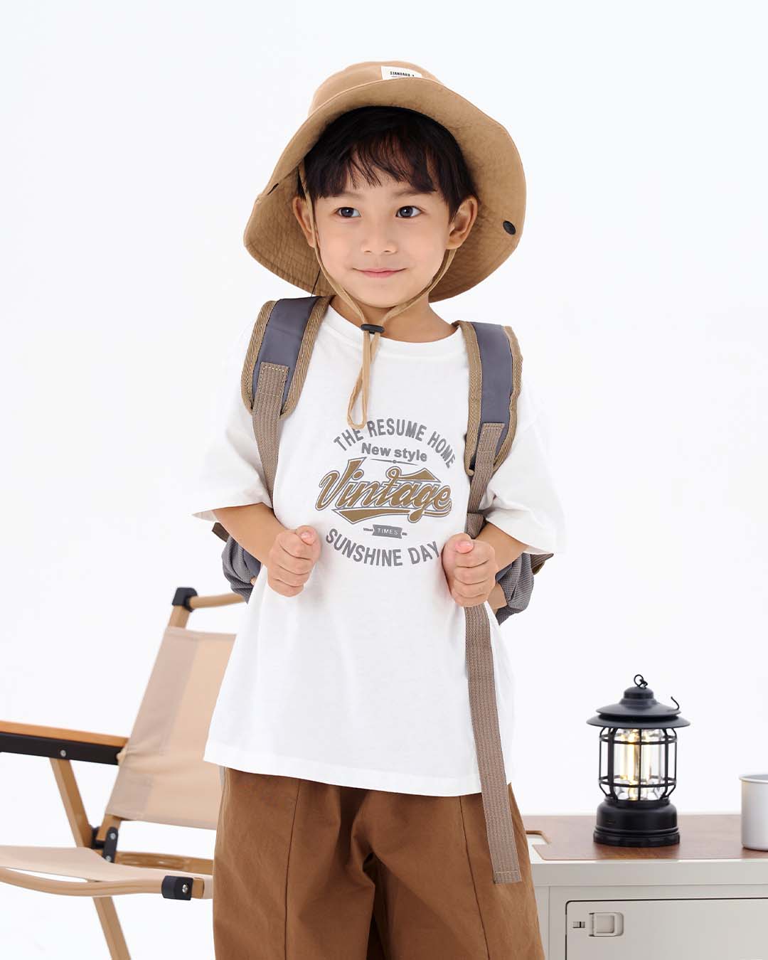 JOPI Kids' Mountain Retro Letter T-shirt 2y-11y