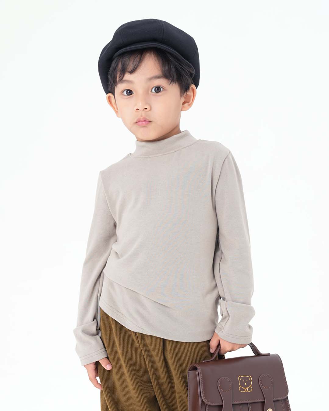 JOPI Kids' High Neck Long Sleeve T-shirt 2y-10y