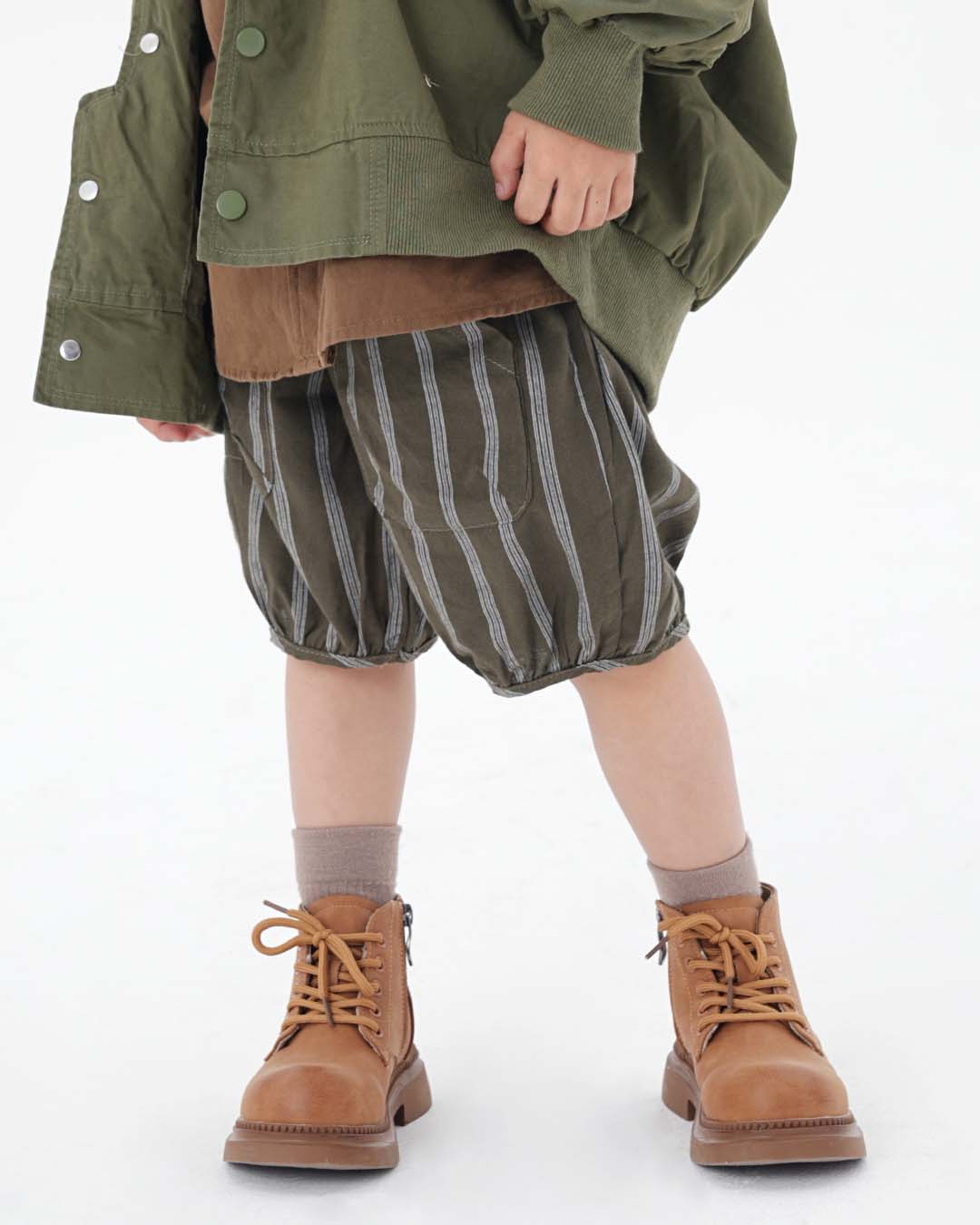 JOPI Kids' Vertical Striped Lantern Shorts 2y-10y
