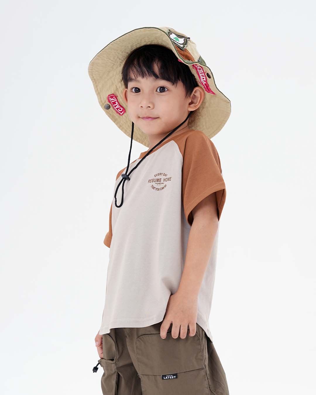 JOPI Kids' Mountain Patchwork T-shirt 2y-11y