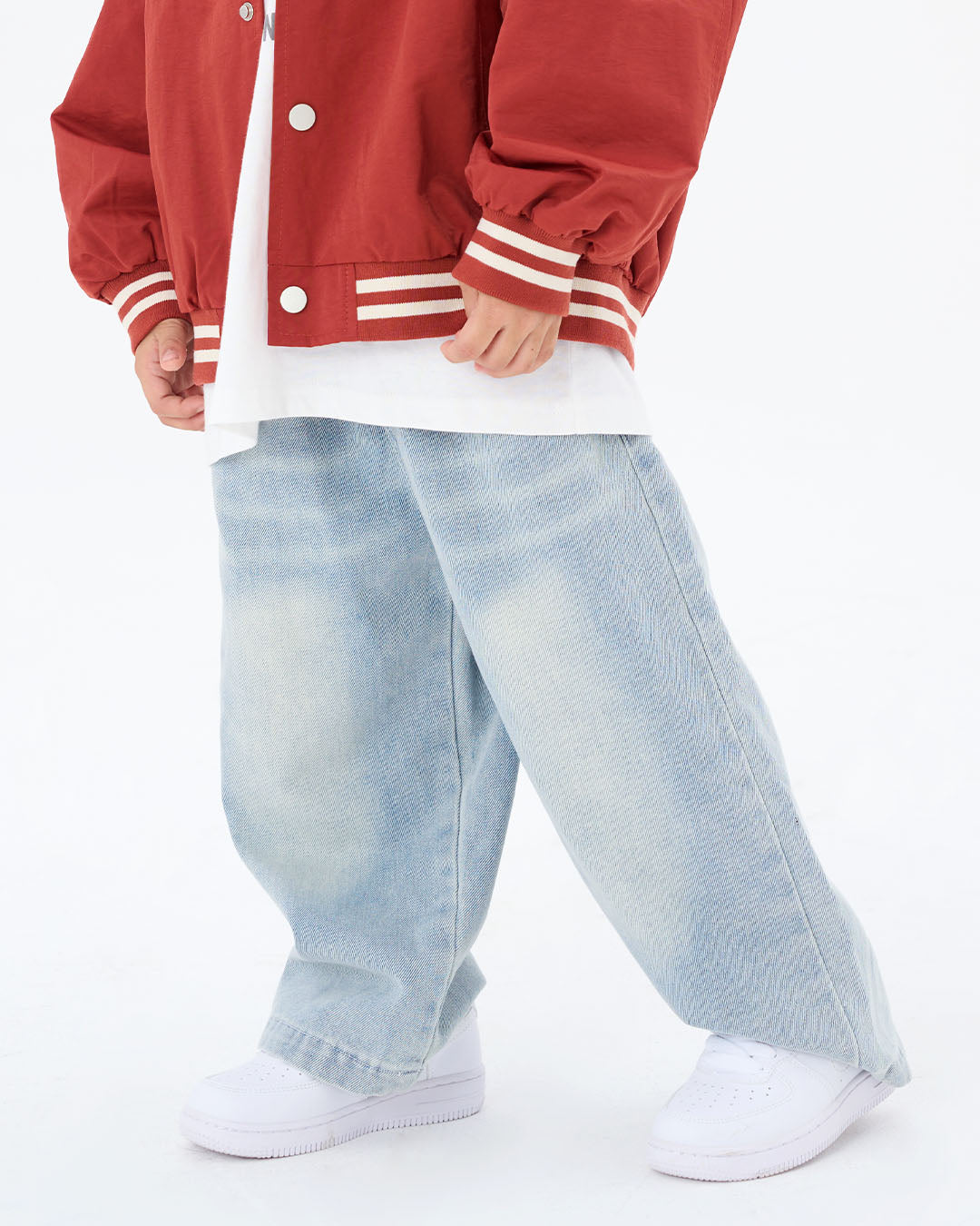 JOPI Kids'  Loose Fit Light Blue Jeans 2y-10y