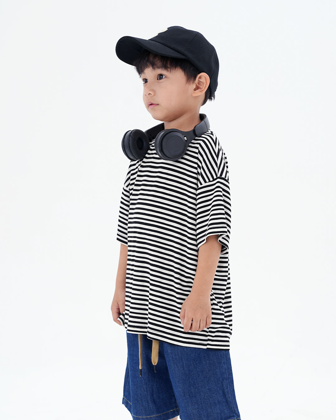 JOPI Kids' Loose Fit Strip T-shirt 2y-11y