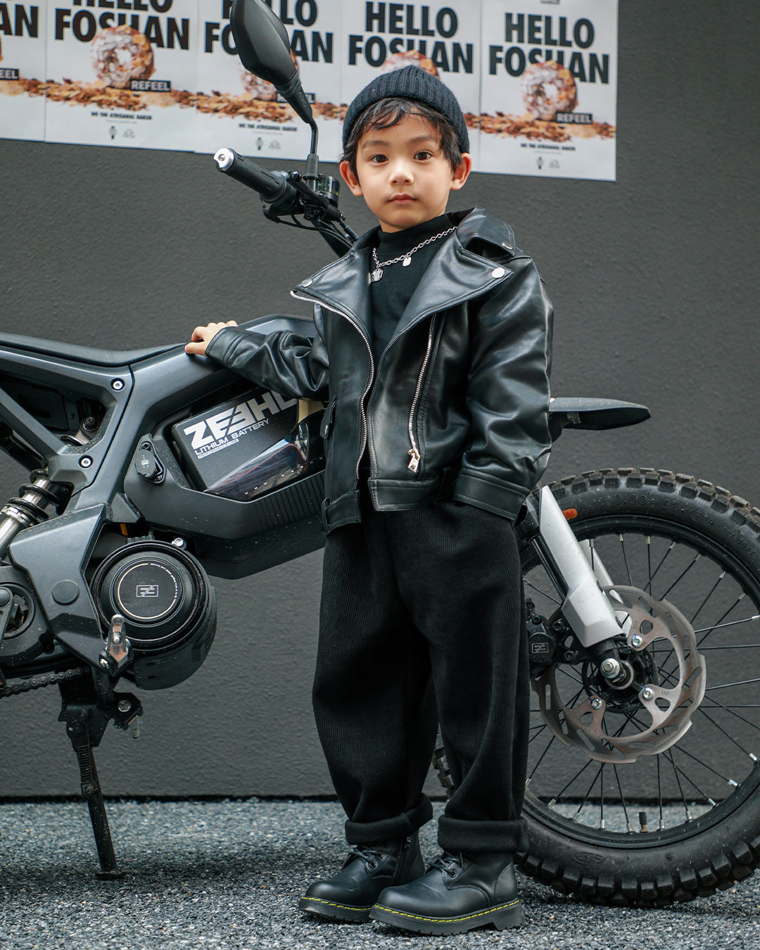 JOPI Kids' Leather Rider Jacket 2y-10y