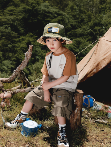 JOPI Kids' Mountain Patchwork T-shirt 2y-11y